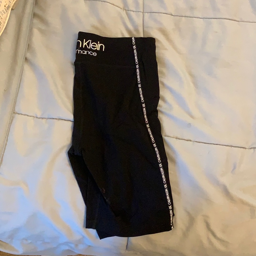Trendy Calvin Klein performance black bike shorts